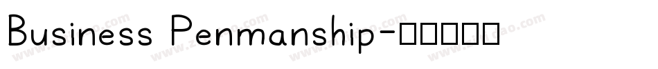 Business Penmanship字体转换